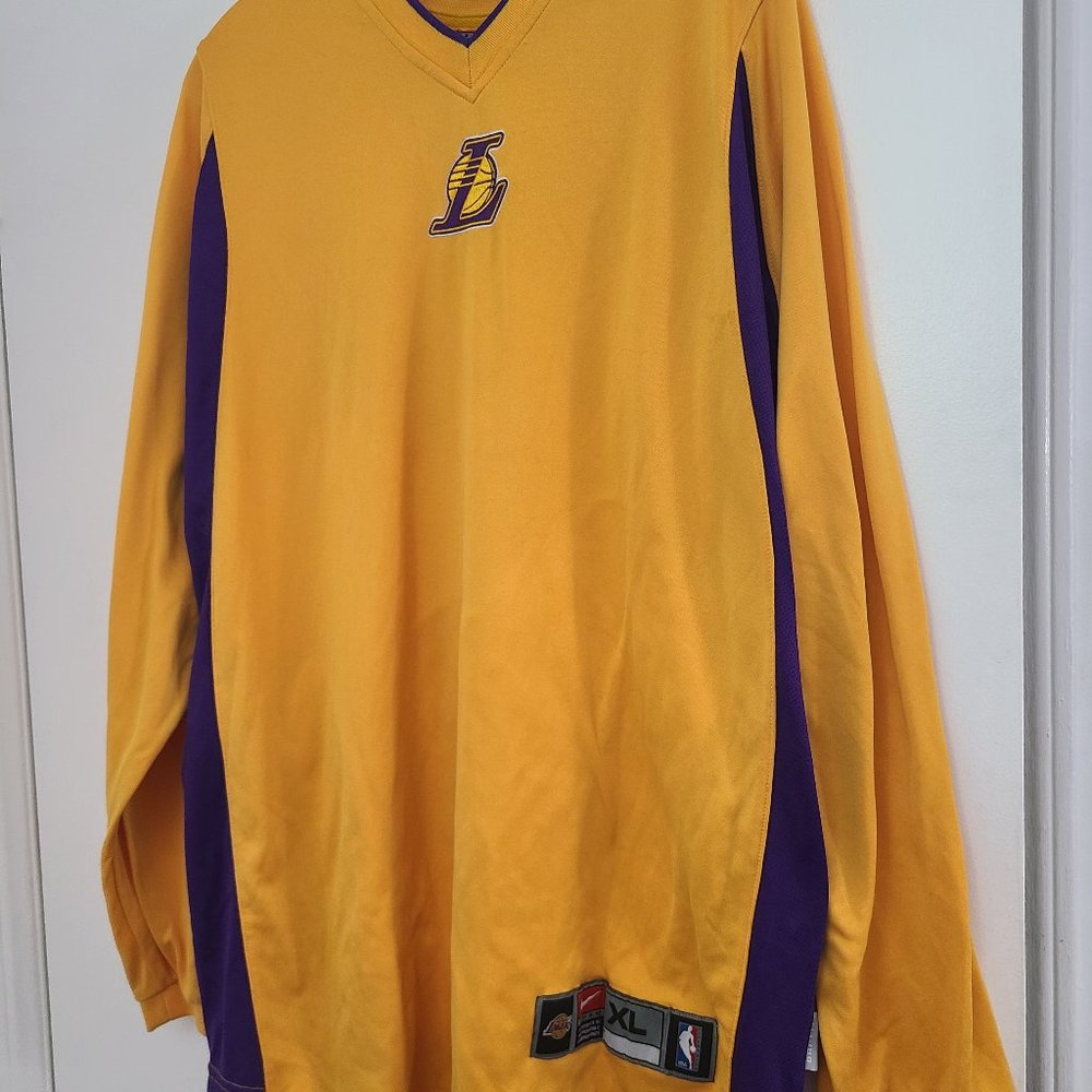 Long Sleeve Lakers Shirt Nike Dri-fit XL